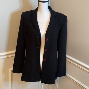 Emma James Black Blazer Size 12 clean girl